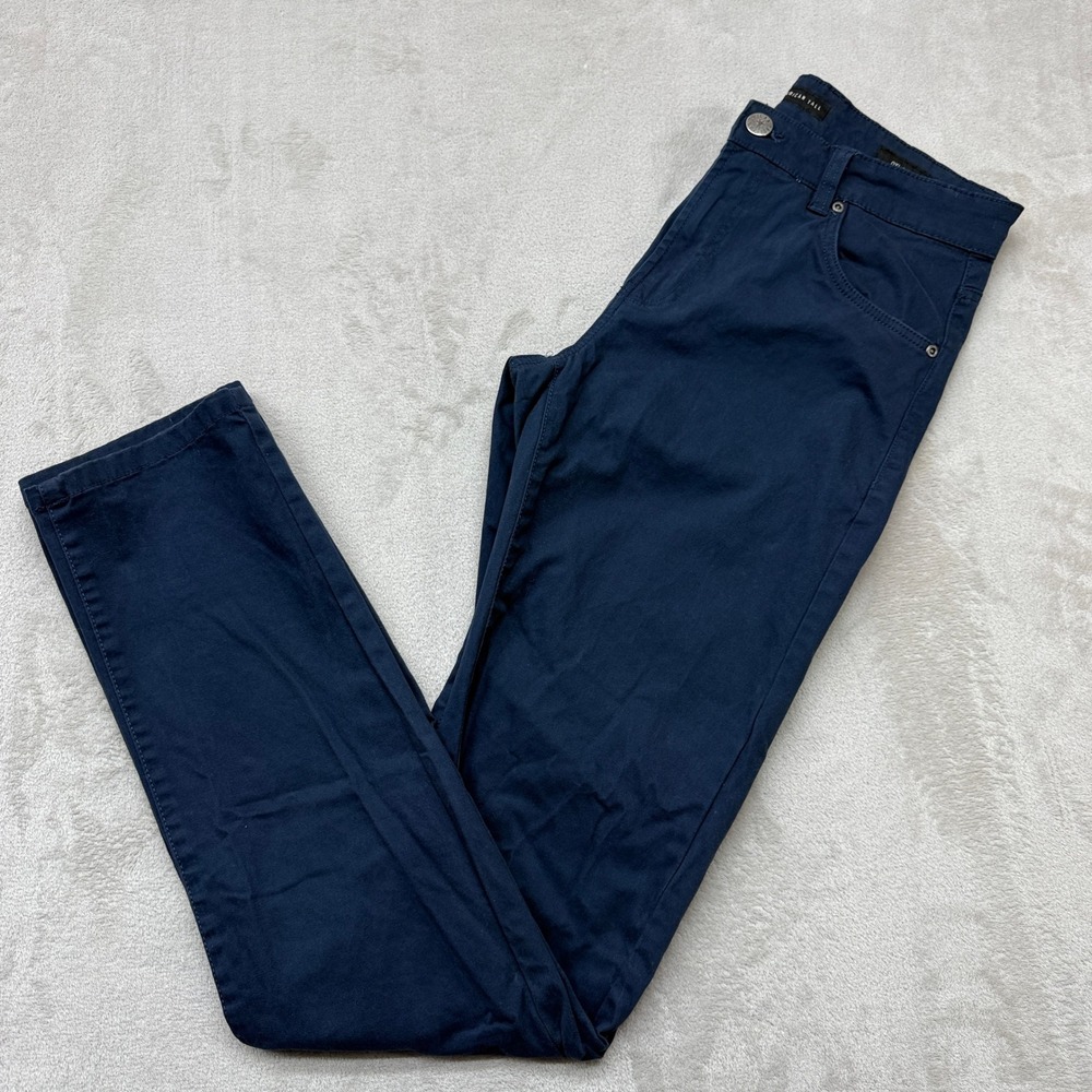 American Tall Dylan Slim Fit Pants Mens 30x36 Blue Stretch Cotton Chinos Casual